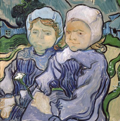 Zwei kleine Mädchen, 1890 von Vincent van Gogh